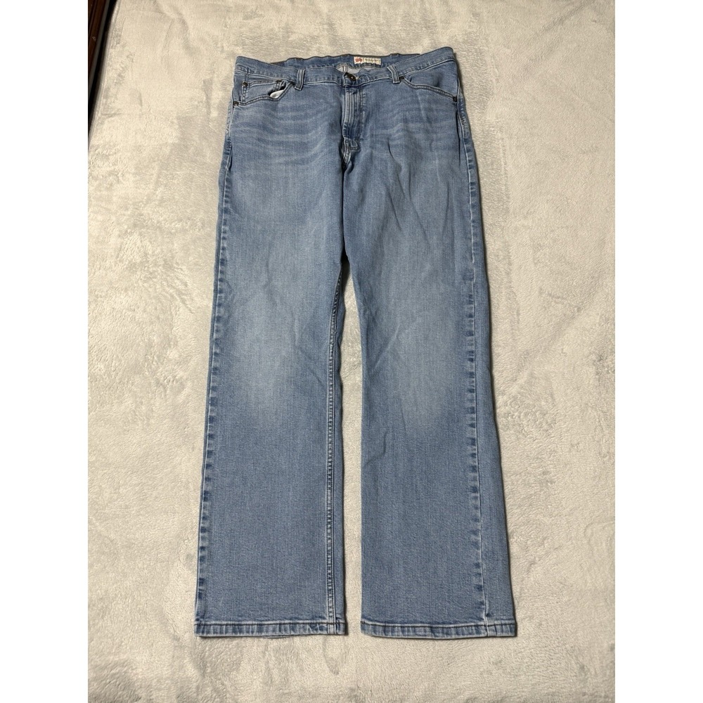 Wrangler Relaxed Boot Jeans Mens 36x31 Blue Bootcut Mid Rise Medium Wash